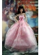 Pink Organza Ball Gown Made To Fit the Barbie Doll