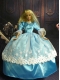 Sweet Ball Gown Baby Blue and Lace Handmade Dresses Fashion Party Clothes Gown Skirt For Barbie Doll