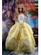 The Most Amazing Yellow Dress With Hand Made Flowers To Fit The Barbie Doll
