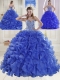 2014 Puffy Sweetheart Brush Train Quinceanera Dresses