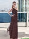 2015 Luxurious One Shoulder Sleeveless Paillette Prom Dress