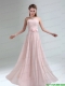 2015 Most Popular Light Pink Empire Sexy Prom Dress with Bowknot belt