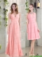 2015 The Brand New Style Halter Empire Chiffon Ruching Bridesmaid Dress