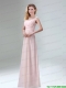 Beautiful Chiffon Bridesmaid Dress in Light Pink for 2015