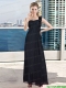 Black One shoulder 2015 Luxurious Prom Dress with Floor Length