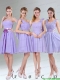 Classical Lavender Princess Mini Length Christmas Party Dress with Ruching