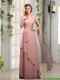 One Shoulder Empire 2015 Bridesmaid Dresses with Ruching