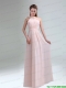 Romantic 2015 High Neck Chiffon Light Pink Prom Dress Romantic 2015 High Neck Chiffon Light Pink Prom Dress