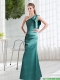 Ruching One Shoulder 2015 Prom Dress in Turquoise