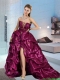The Most Popular Fuchsia Prom Dress with Appliques and Pick-ups For 2015