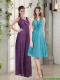 The Super Hot Empire Halter 2015 Bridesmaid Dress with Ruffles