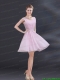 V Neck Beading 2015 Prom Dress with Ruching
