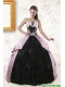 2015 Cheap Strapless Quinceanera Dresses with Appliques and Ruffles