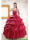 Appliques 2015 Hot Pink Quinceanera Dresses with Lace Up