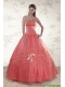 Watermelon Sweetheart Appliques Fast Delivery Quinceanera Dresses for 2015