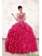 2015 Beautiful Spaghetti Straps Beading Quinceanera Dresses in Hot Pink 2015 Beautiful Spaghetti Straps Beading Quinceanera Dresses in Hot Pink