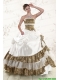 2015 Unique Leopard Quinceanera Dresses with Hand Made Flower