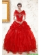 Most Popular Sweetheart Beading Quinceanera Dresses in Red Most Popular Sweetheart Beading Quinceanera Dresses in Red