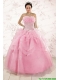 The Most Popular Appliques Baby Pink Dresses for Quinceanera