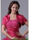 2015 Brand New Style Fuchsia Open Front Quinceanera Jacket
