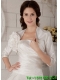 Beautiful Hand Made Flowers Jacket in White