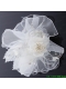 Elegant Feather Red Imitation Pearls Fascinators for Wedding