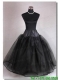 High End Organza Ball Gown Floor-length Black Petticoat