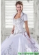 Luxurious Taffeta Quinceanera Jacket Wedding in White