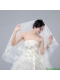 One-Tier Drop Veil Cut Edge 2014 White Bridal Veils
