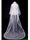 One-Tier Oval Lace Edge Bridal Veils for Wedding Party