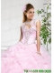 Popular Baby Pink Organza with Beading Sleeveless Quinceanera Jacket