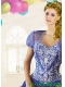 The Brand New Style Tulle Beading Quinceanera Jacket in Blue