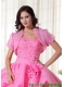 The Most Popular Open Front Quinceanera Jacket in Rose Pink For 2014