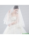 Two-Tier Tulle Bridal Veils with Ribbon Edge