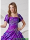 Unique and Affordable Open Front Quinceanera Jacket in Purple For 2015