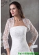 White Long Sleeves Jacket With Lace