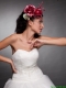 Beautiful Red Hand Made Flowers Headpieces