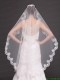 Hot Selling Tulle With Appliques One-tier Wedding Veil