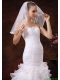Taffeta Trim Edge Discount Tulle Bridal Veils For Wedding