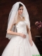 Two-Layers Embroidery Tulle Stylish Wedding Veils
