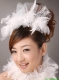 Beautiful Feather Flower Imitation Pearls Fascinators