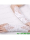 Fabulous Satin Fingerless Elbow Length Bridal Gloves With Appliques