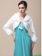 Faux Fur Special Occasion / Wedding Jacket With Long Sleeves and Fold-over Collar