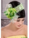 Green And Fresh Small Laurie Flowers Beading Fascinators For Party