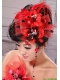 High Quality Little Hat Feather Tulle and Beading