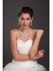 Ivory Imitation Pearl Two Pieces Ladies Necklace and Earrings Jewelry Set