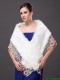 Lace V-Neck Faux Fur Stylish White Formal Occasions Wraps / Shawls