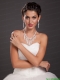 Luxurious Imitation Pearl Rhinestone Ladies' Jewelry Set Including Necklace And Earrings
