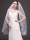 Romantic One-tier Cathedral Wedding Veil With Embroidery Edge