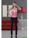 Hot Pink Sweetheart 2015 Pretty Corset with Pick Ups and Embroidery
